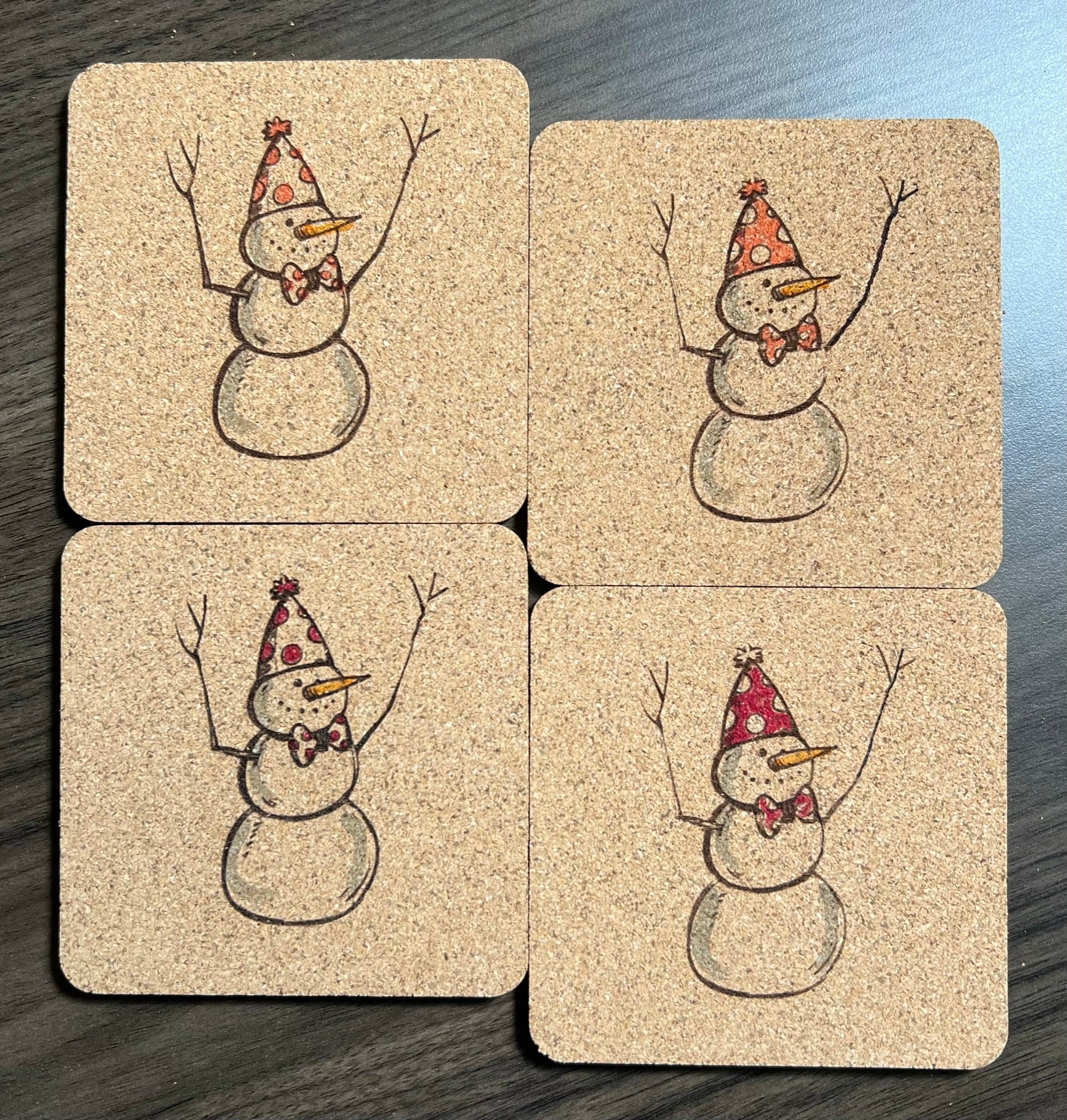 Snowman deals coaster set