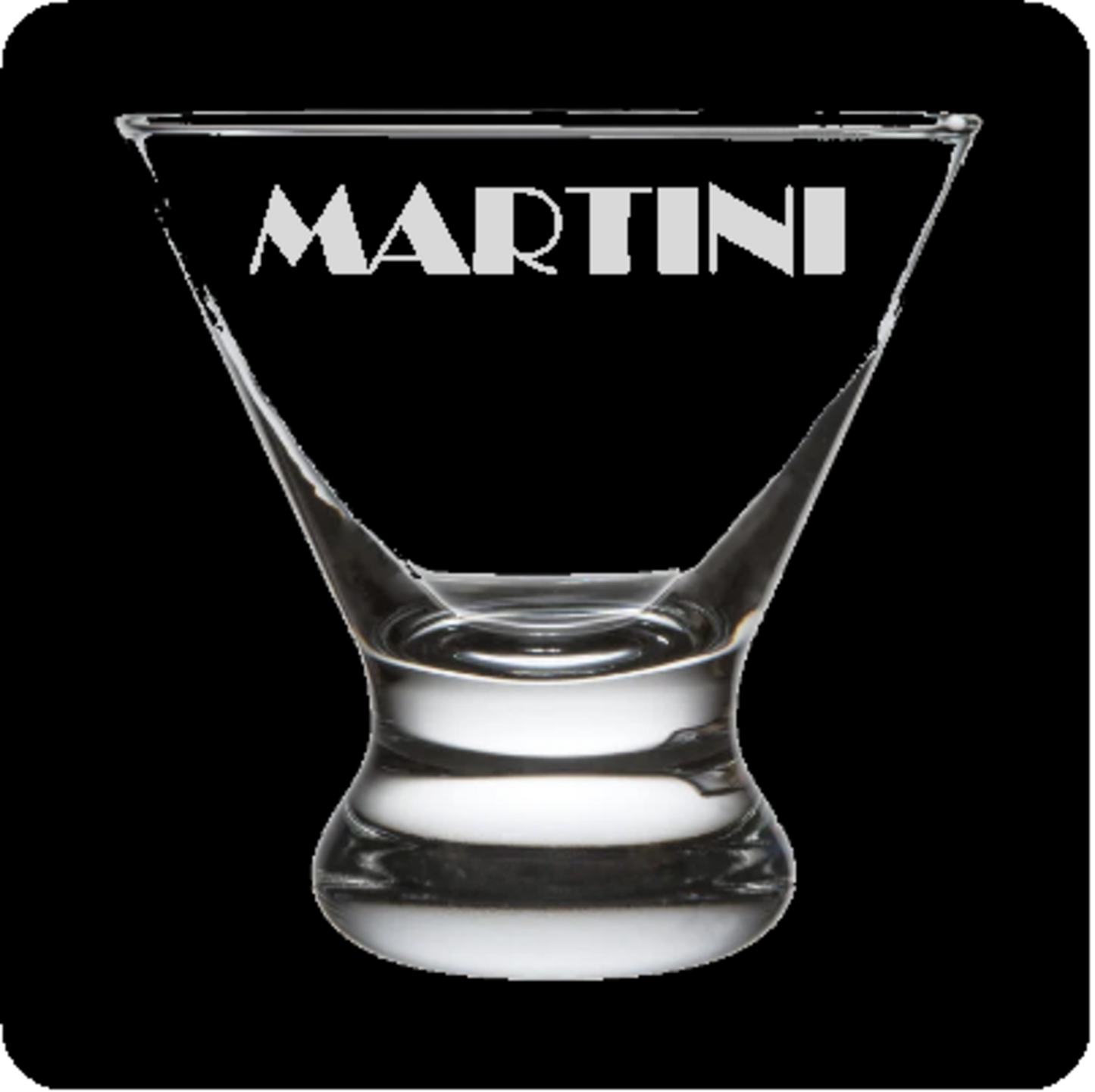 "Martini" Stemless Martini Glass (Copy)