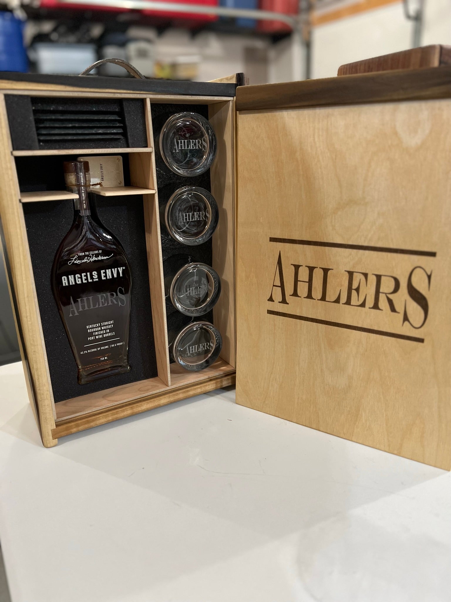 Custom Wine & Whiskey Box 