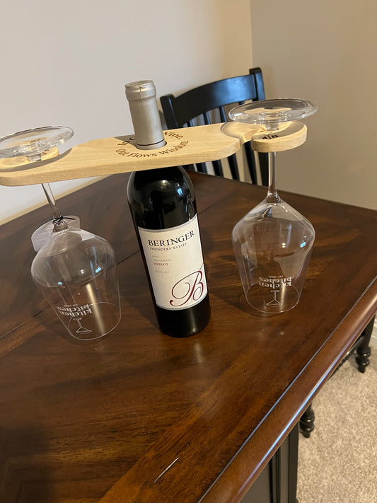 "In Goes Wine, Out Flows Wisdom" Wine Caddy (Caddy Only)