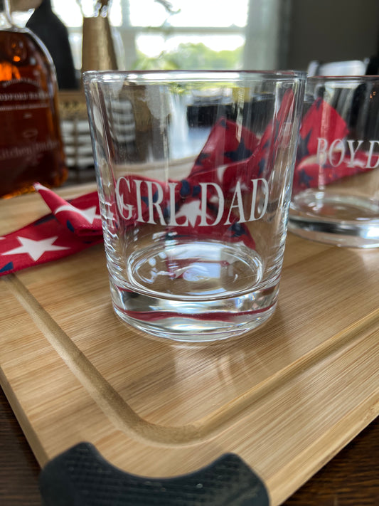 "Girl Dad" - Cocktail Glass